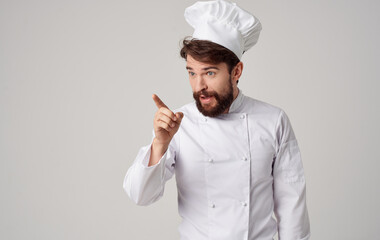 emotional chef chef clothes work in the kitchen professional