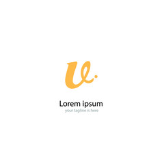 letter v modern logo concept with white background, minimalist style