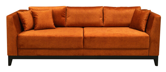 Sofa isolated on white background. Including clipping path