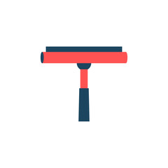 Glass cleaning brush colored icon