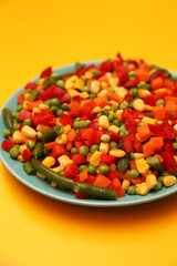 Fresh mixed vegetable salad, healthy food