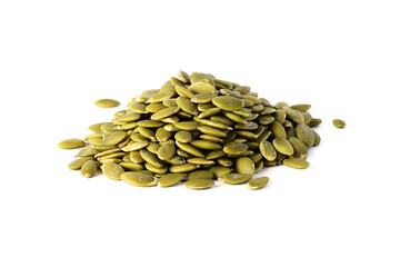 pumpkin seeds isolated on white background