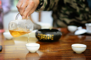 Chinese tea ceremony without national costumes