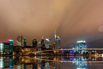 Fototapeta na wymiar Frankfurt am Main Skyline - Germany - December 2020