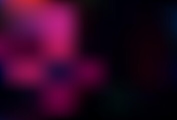 Dark Pink vector abstract blurred background.