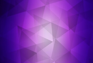 Obraz premium Light Purple, Pink vector triangle mosaic template.