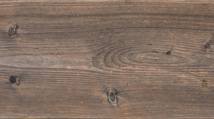 Simply wooden empty with lots of free space on the wooden table.