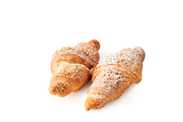 Croissants isolated on white background
