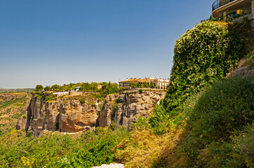 Mountaintop Spanish town Ronda, one of the most visited in Andalusia, offers stunning views of the Tajo gorge.