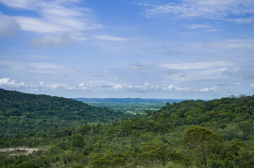 Fototapeta premium View of green colombian landscape 