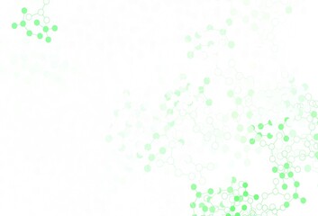 Light Green vector background with forms of artificial intelligence.