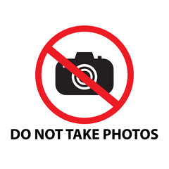 photo design is prohibited. red outline circle icon design