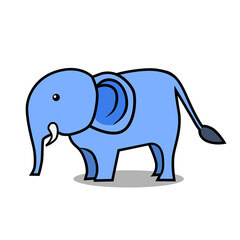 cartoon cute elephant vector design. designs for children's books.Print