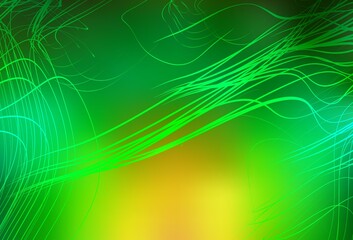 Light Green, Yellow vector colorful abstract texture.