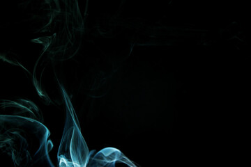 Smoke abstract / Smoke is a collection of airborne particulates and gases emitted when a material undergoes combustion or pyrolysis