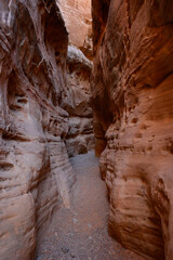 Slot Canyon Disappears Around Corner
