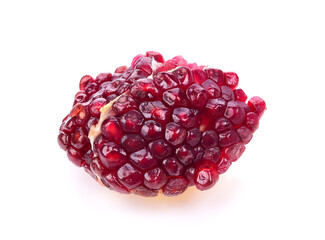 Fruit pomegranate on white background