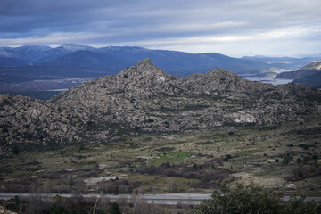route through the mountain