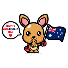 happy australia day vector design