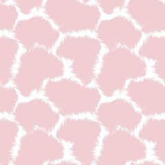 Pink Brush Stroke Camouflage Abstract Seamless Pattern Background