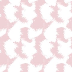 Fototapeta na wymiar Pink Brush Stroke Camouflage Abstract Seamless Pattern Background