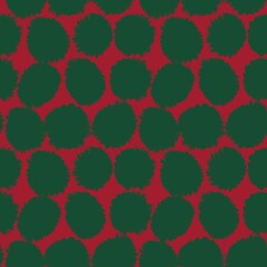 Fototapeta premium Christmas Brush Stroke Fur Seamless Pattern