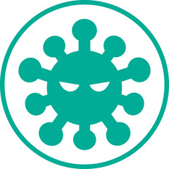 ウィルスのイメージイラストアイコン