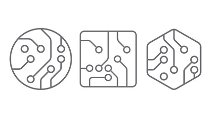circuit board icon vector concept