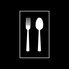 Fork and spoon for logo design
