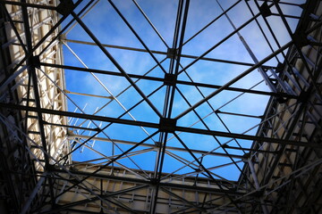 工場から空を見た