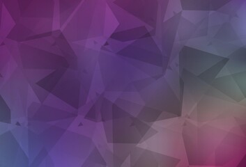 Light Multicolor vector pattern with random polygonals.