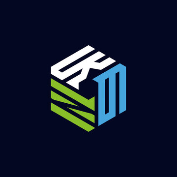 Creative initial letter KGN logo design concept