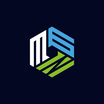 Creative initial letter MGN logo design concept