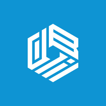 Creative initial letter DBI logo design concept vector