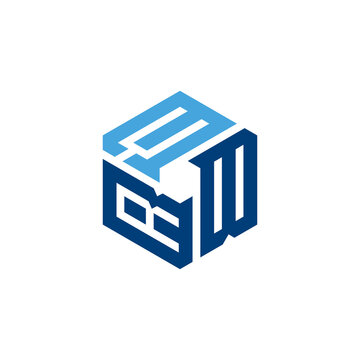 Creative initial letter YBR logo design concept vector