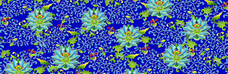 Fototapeta na wymiar Vector illustration of Chinese style traditional pattern
