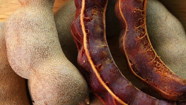 rotation close up tamarind top view