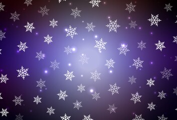 Dark Blue, Red vector backdrop in holiday style.