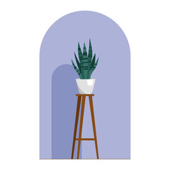 Decorative plant flat image design