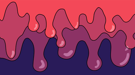 Melting liquid overlap design. abstract vector background