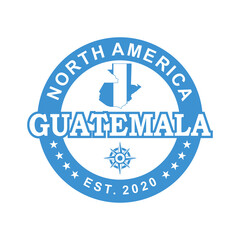 Guatemala Map Vector , Country Logo