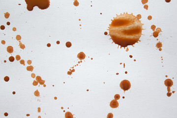 Isolated watercolor splatters set, design element