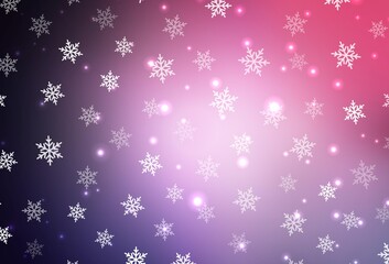 Dark Purple, Pink vector texture in birthday style.