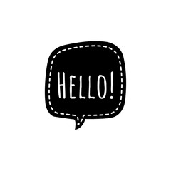 ''Hello'' Lettering