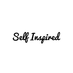''Self inspired'' Lettering
