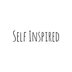 ''Self inspired'' Lettering