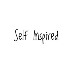 ''Self inspired'' Lettering