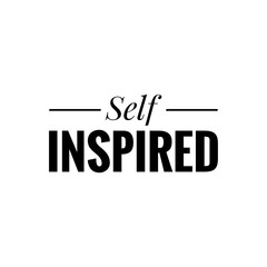 ''Self inspired'' Lettering