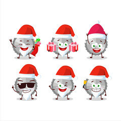 Santa Claus emoticons with hand saw cartoon character