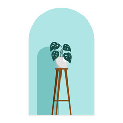 House indoor plants vector illustration